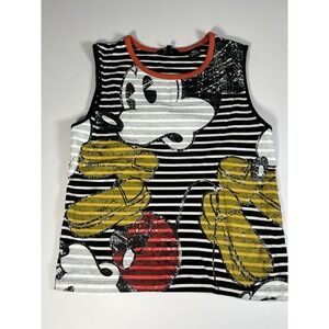 Desigual‎ Disney Mickey Mouse Tank Women's Sz Large 100% Cotton